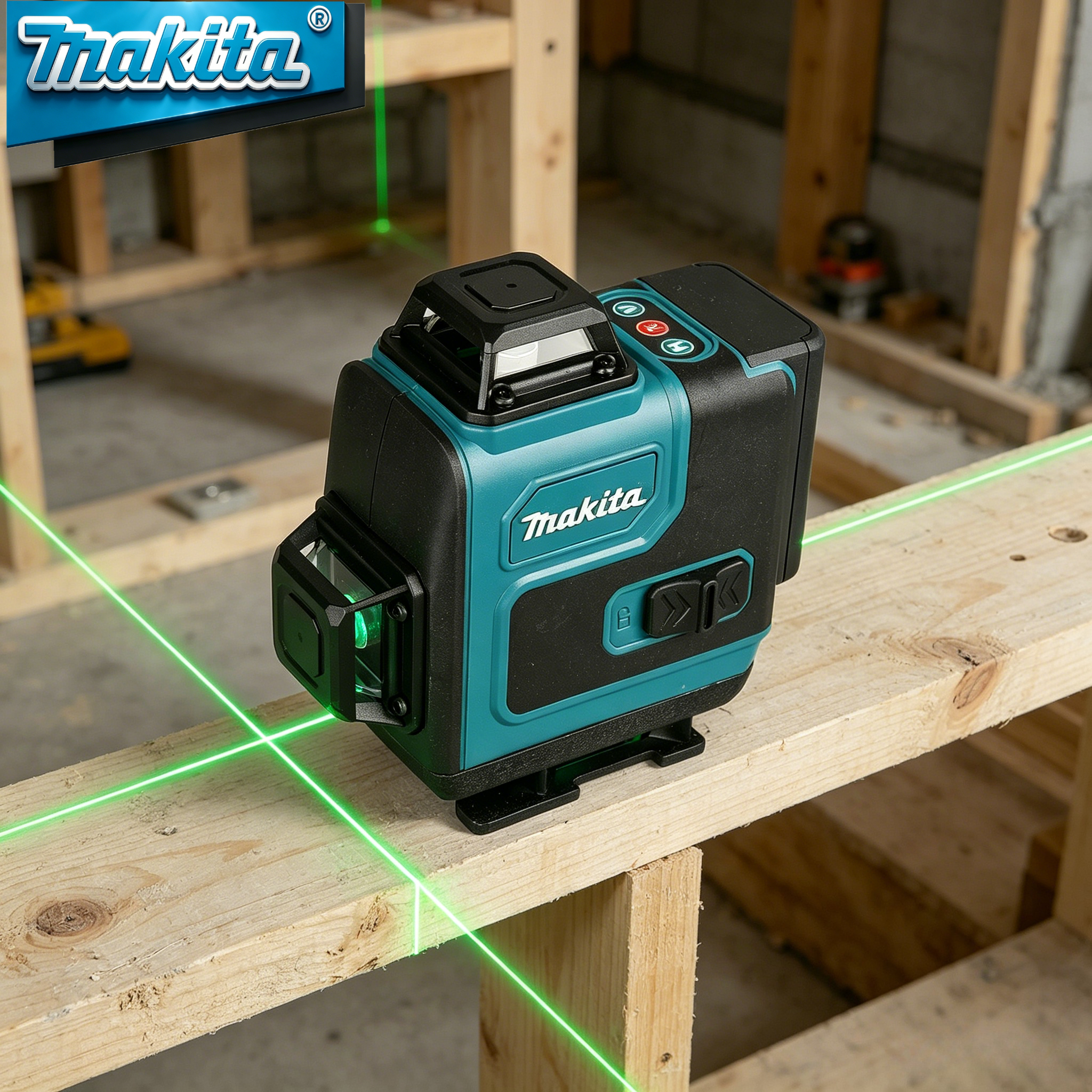 Industrial Laser Alignment Tool - 6.0Ah Original Makita 18V Battery Makita
