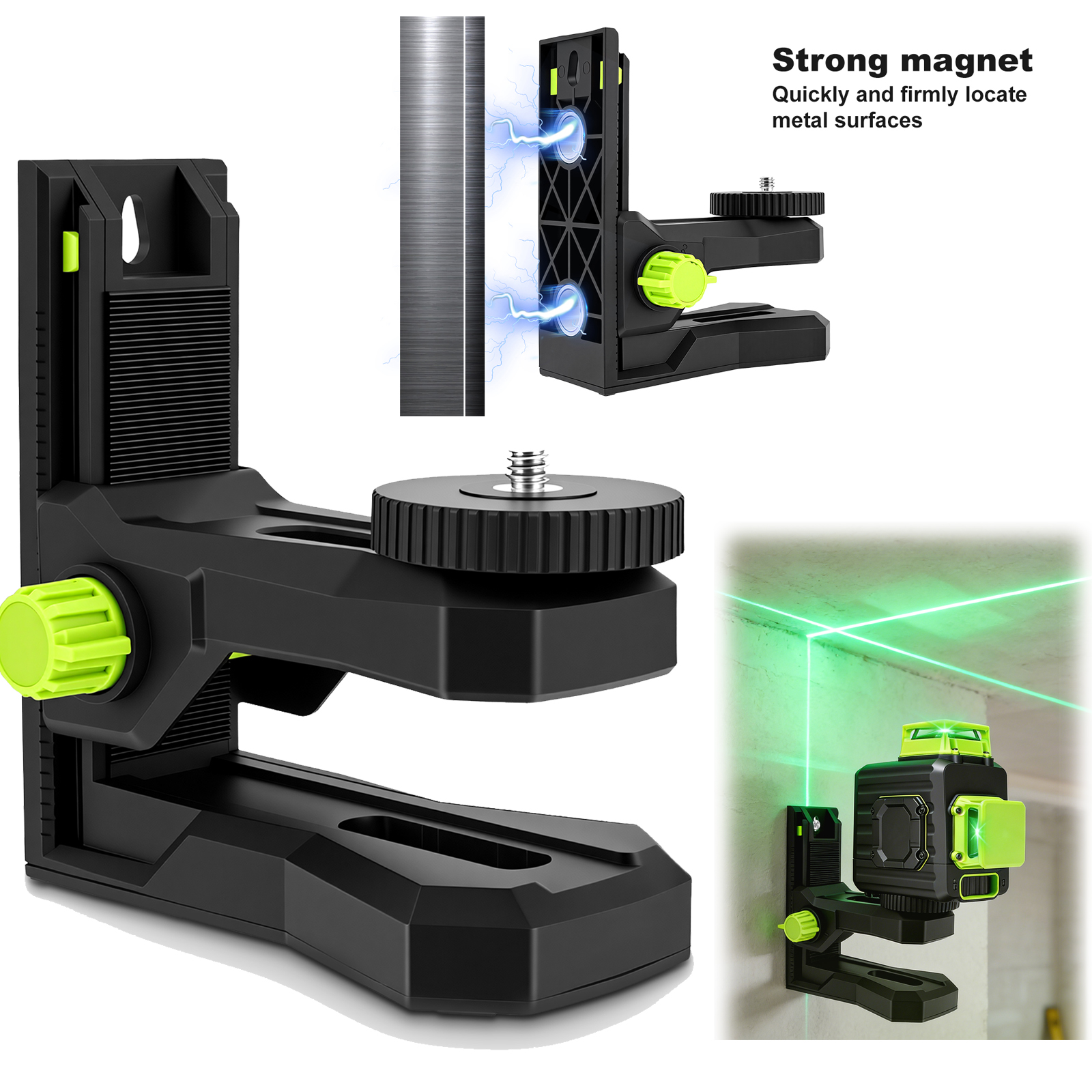 Industrial Laser Alignment Tool - L-Shape Magnetic Bracket Base for Laser