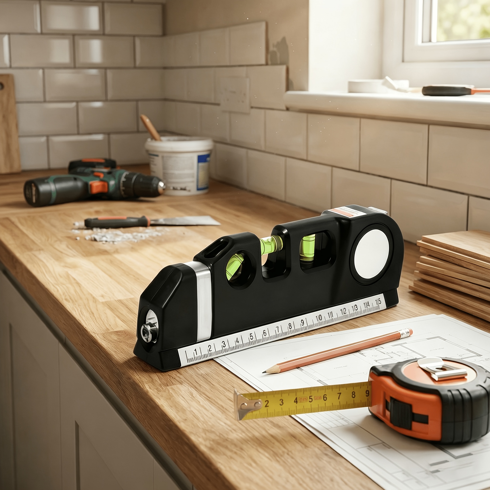 Industrial Laser Alignment Tool - Laser Level, Multipurpose Line Tool and