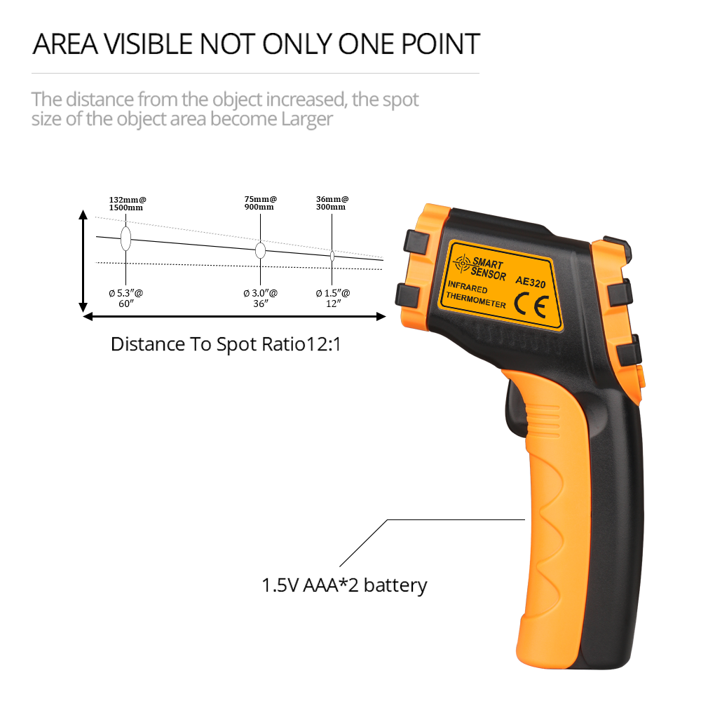 LCD Laser Meter Digital Infrar - Industrial Laser Temperature review and price