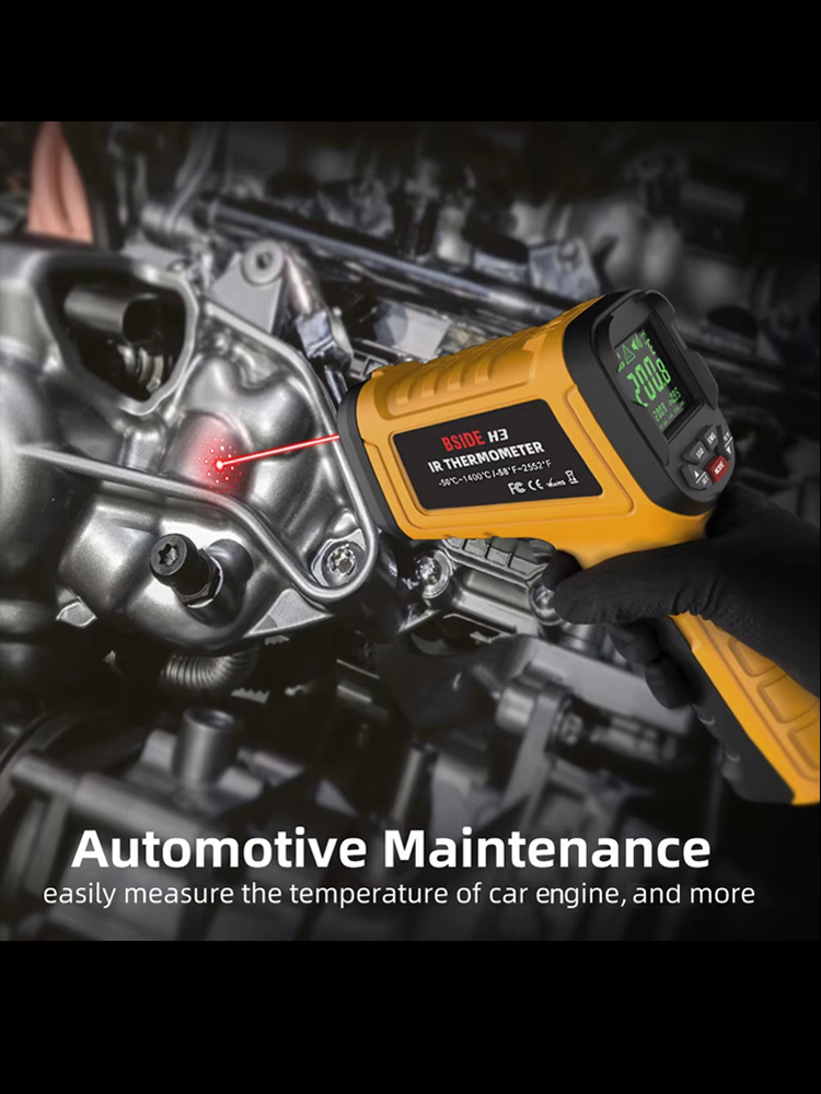 BSIDE Infrared Thermometer H2  - Industrial Laser Temperature Sensor review and price