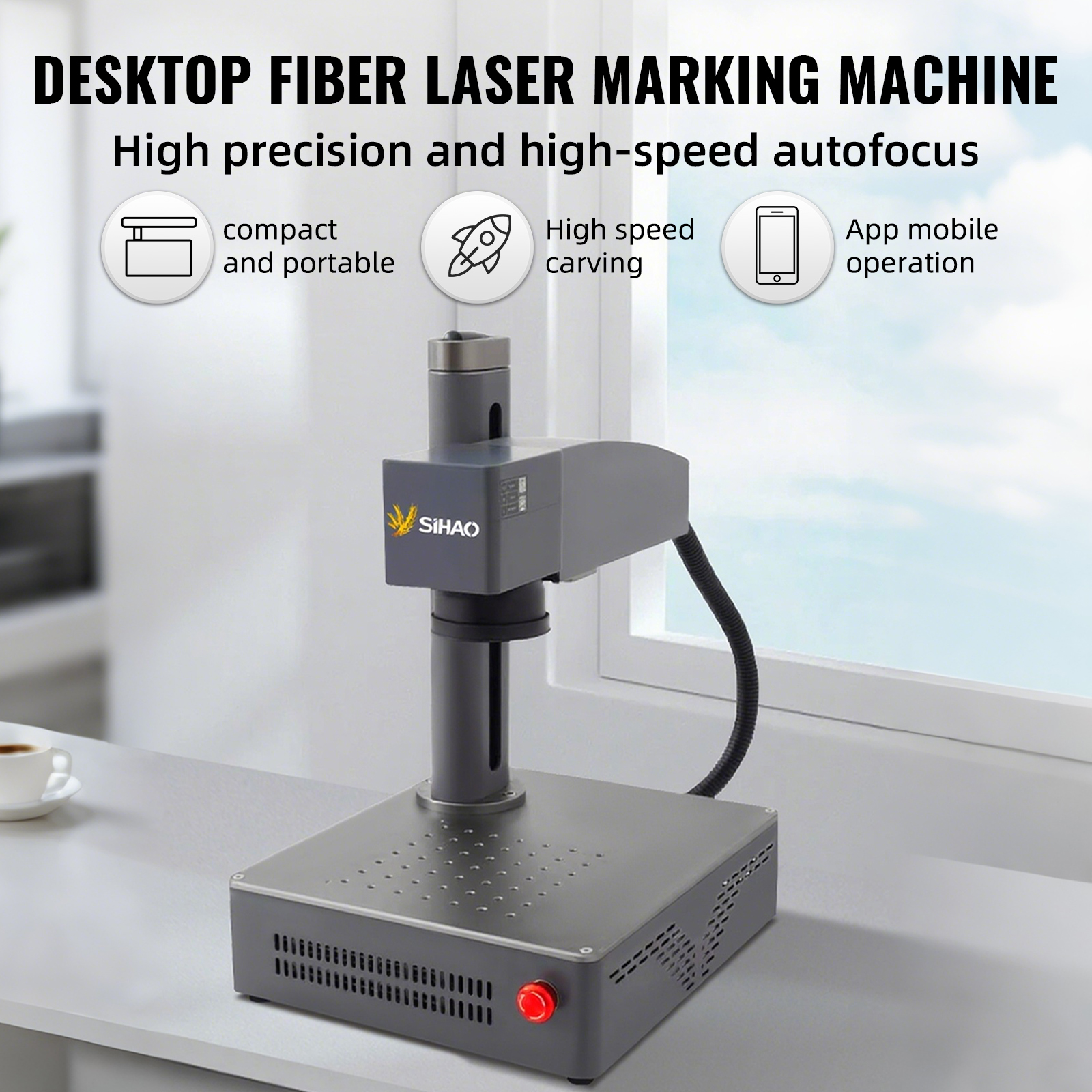 SIHAO Portable Industrial Fibe - Industrial Laser Engraving Machine For Metal review and price