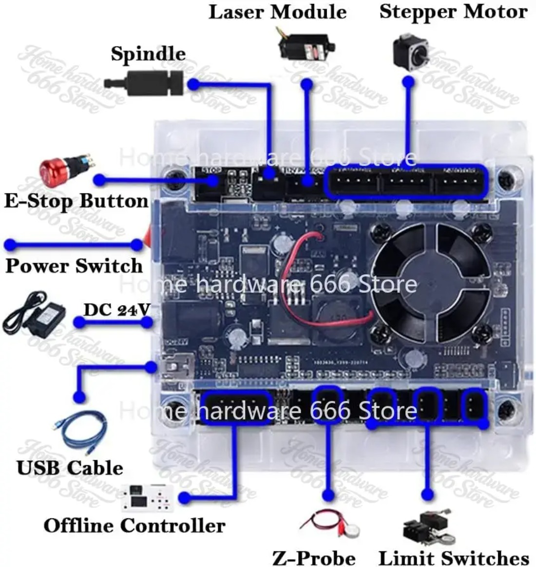CNC Laser Engraver Woodworking - Laser Controller Board review and price