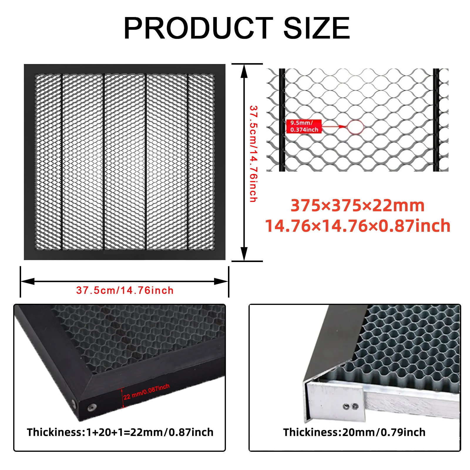 NEJE Honeycomb Laser Bed 375×3 - Honeycomb Laser Bed review and price