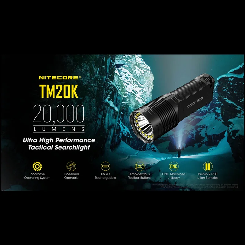 NITECORE TM20K Tactical Flashl - Honeycomb Laser Bed review and price