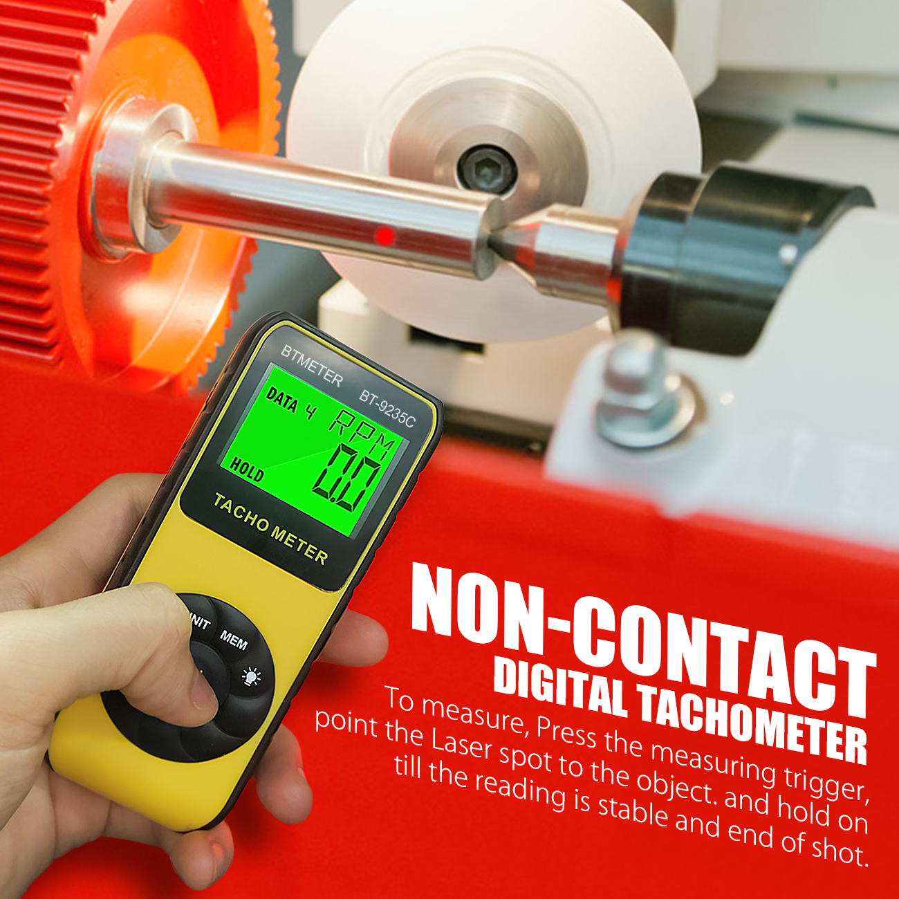 Digital Laser Tachometer Non C - Industrial Laser Tachometer review and price