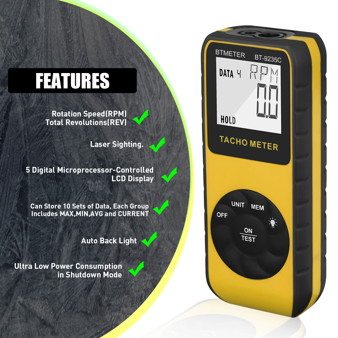 Digital Laser Tachometer Non C - Industrial Laser Tachometer review and price