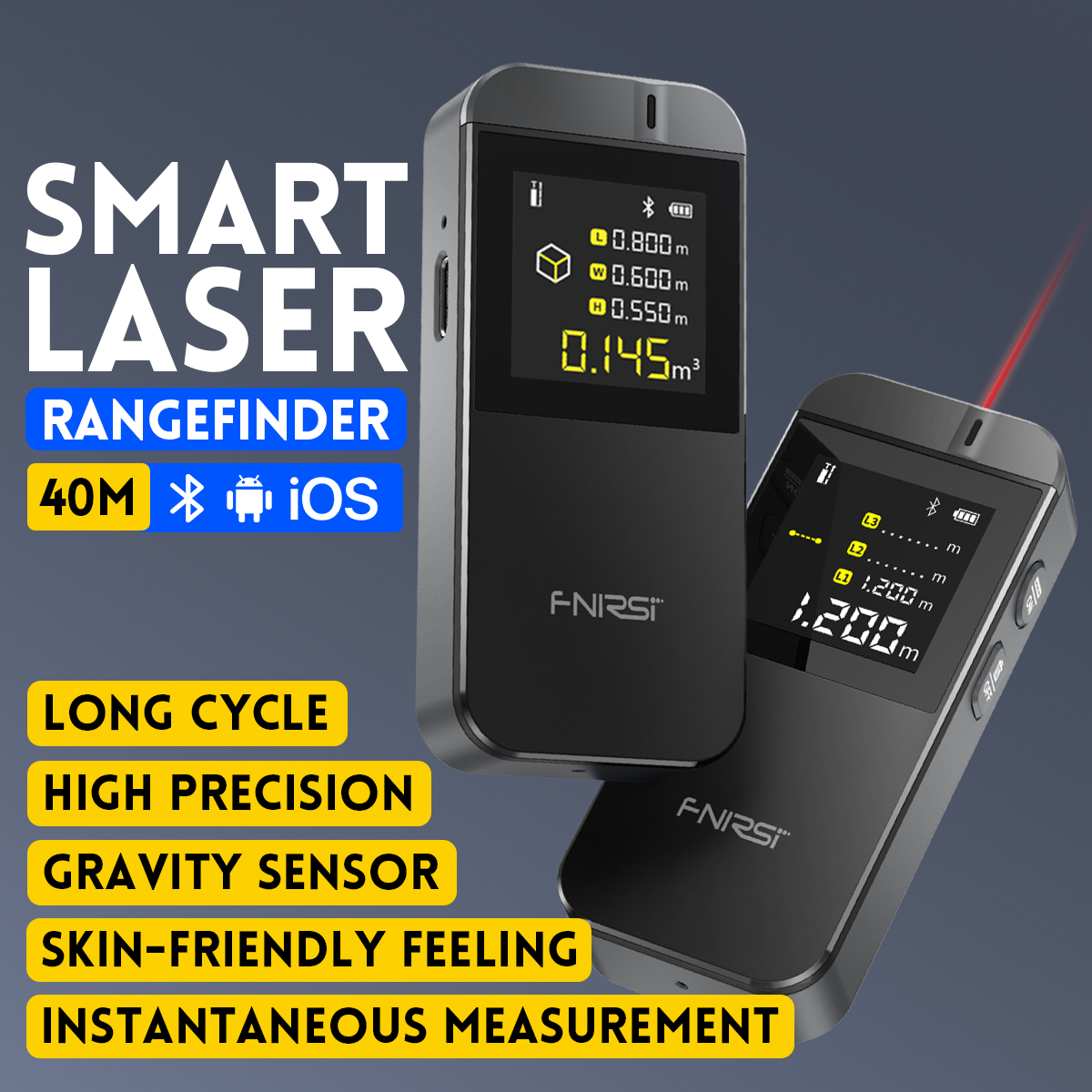 FNIRSI IR40 Digital Laser Tape - Industrial Laser Distance Sensor review and price