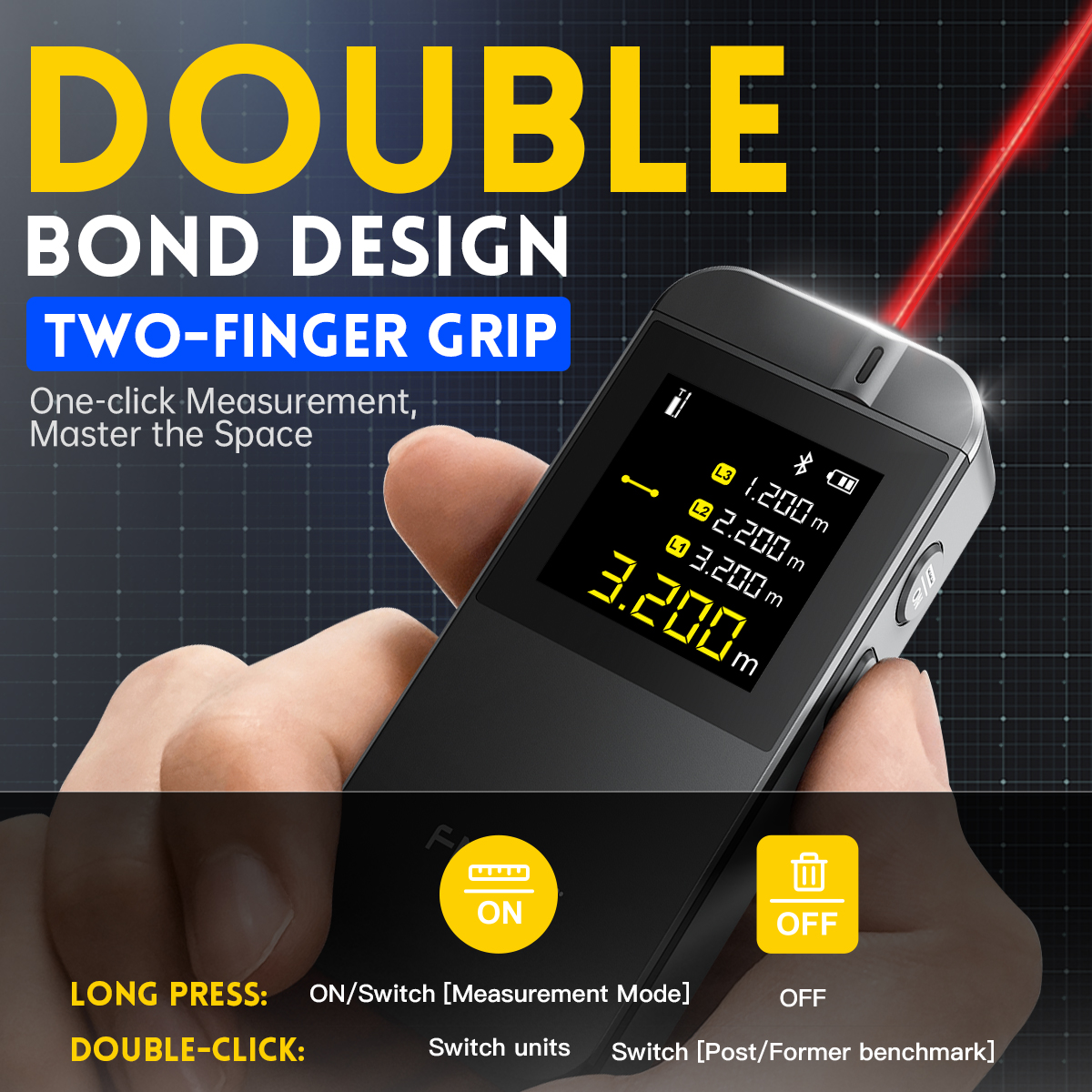 FNIRSI IR40 Digital Laser Tape - Industrial Laser Distance Sensor review and price