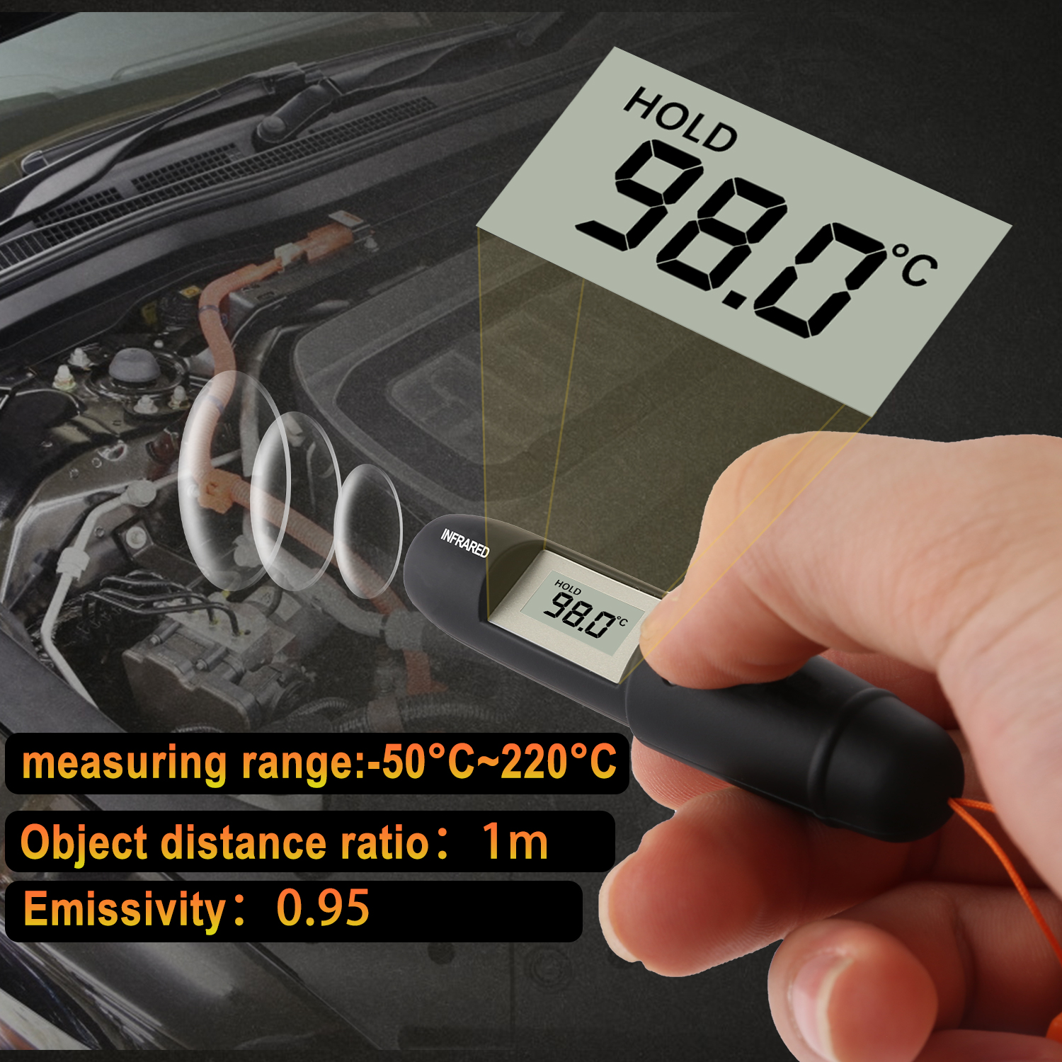 Mini Infrared Thermometer Pen  - Industrial Laser Temperature review and price