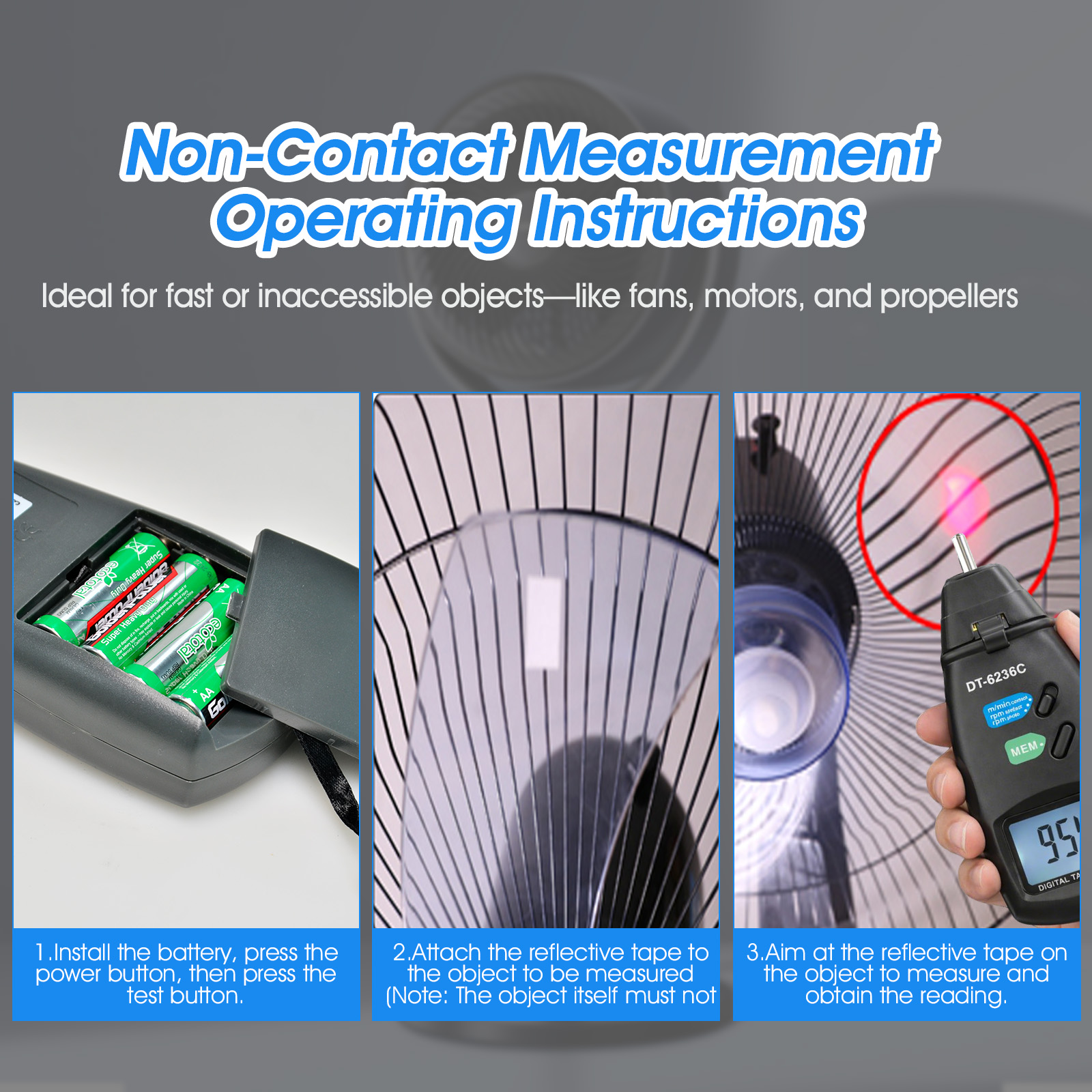 HoldPeak Contact & Laser Tacho - Industrial Laser Tachometer review and price