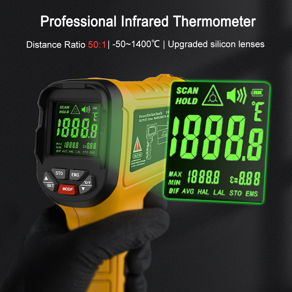BSIDE -50~1400C Infrared Therm - Industrial Laser Temperature review and price