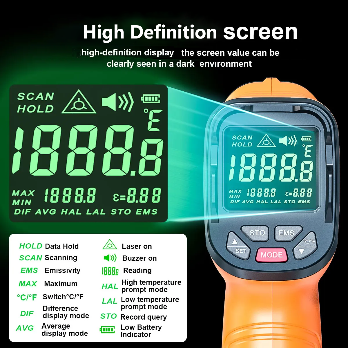 DT1000 DT1600 Infrared Thermom - Industrial Laser Temperature review and price