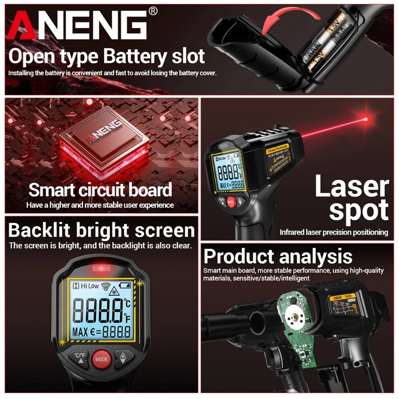 ANENG TH202 Industrial Handhel - Industrial Laser Temperature review and price