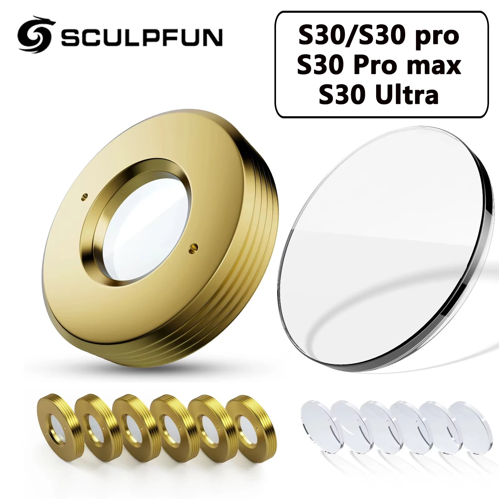 SCULPFUN 6pcs Laser Lens for S - Honeycomb Laser Bed review and price