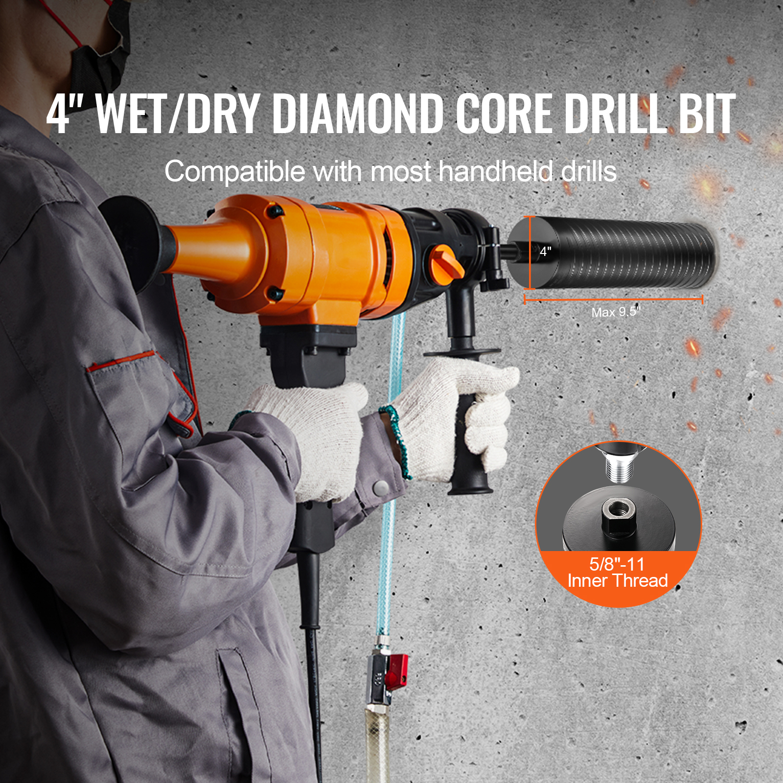 VEVOR Core Drill Bit Wet/Dry D - Industrial Laser Drill review and price