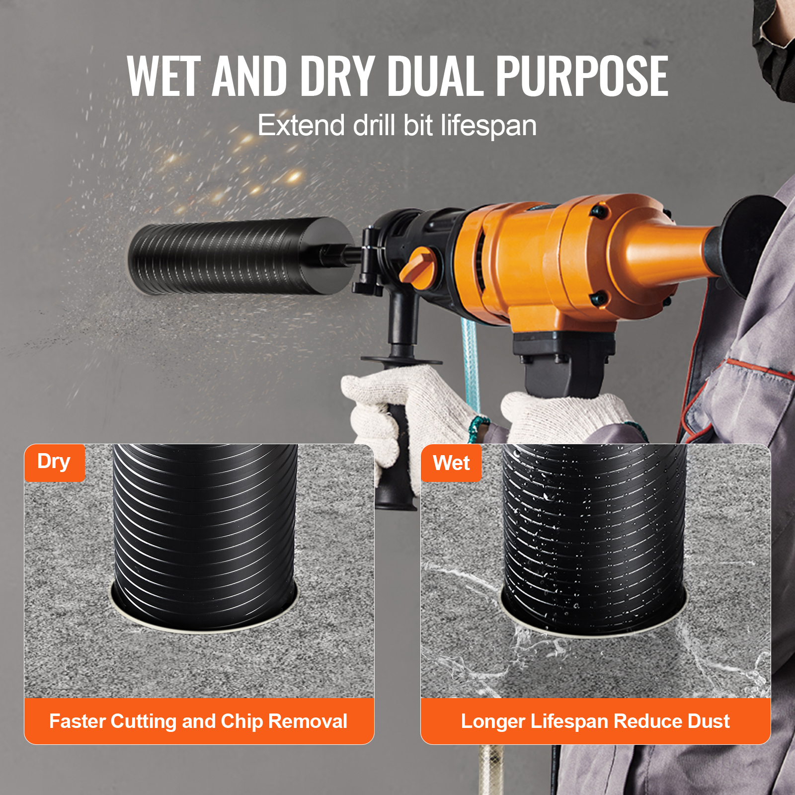 VEVOR Core Drill Bit Wet/Dry D - Industrial Laser Drill review and price