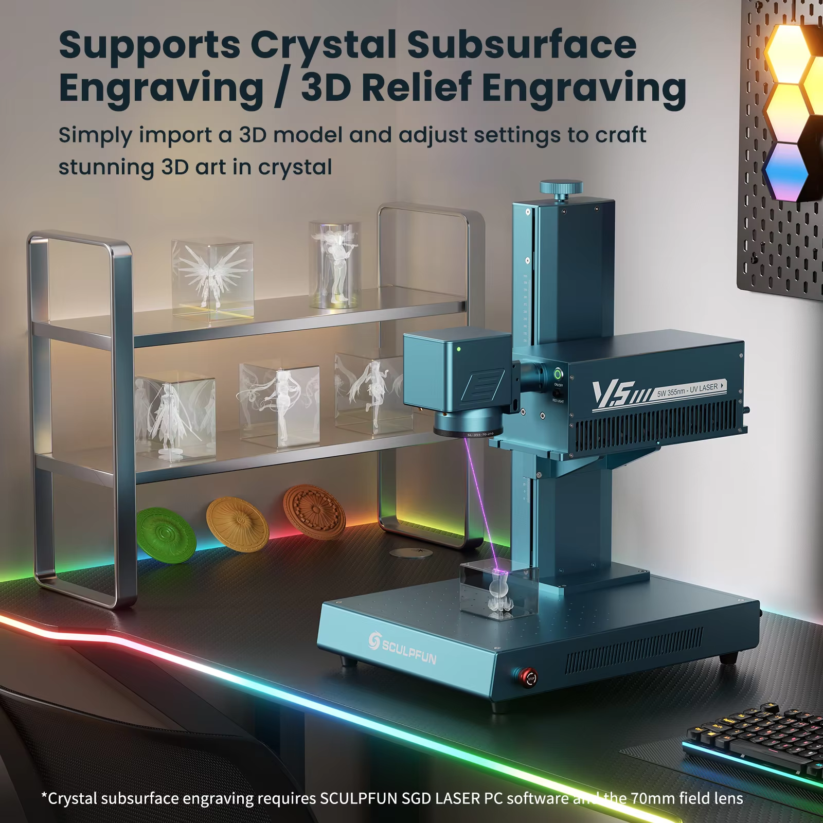 SCULPFUN V5 UV Laser Engraver  - Industrial Laser Engraving Machine For Metal review and price