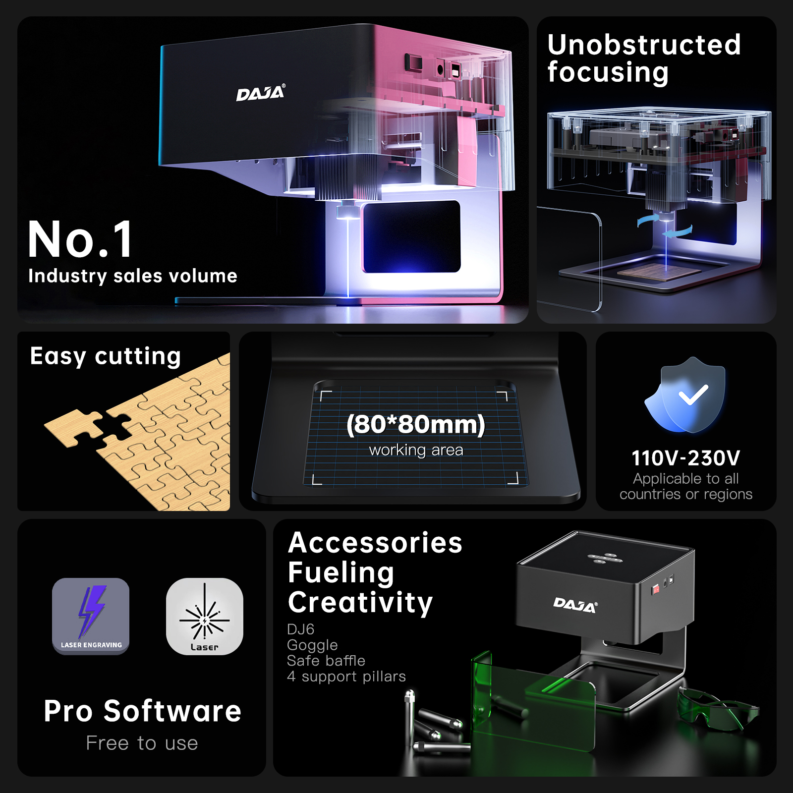 DAJA DJ6 Mini Portable Laser E - Fiber Laser Cutting Machine review and price